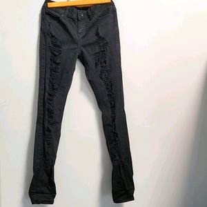 BLACKHEART ripped skinny jeans junior size 1